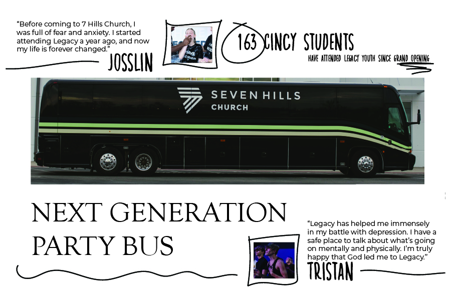 Next Generation Party Bus - 163 Cincy students have attended legacy youth since grand opening.