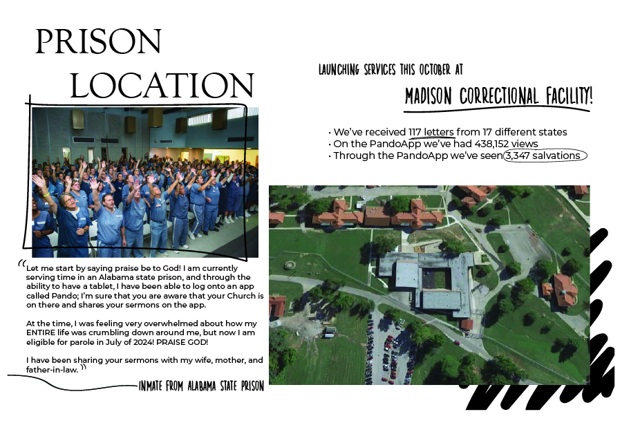 Prison Location - Launching Ocyober 2022 at Madison Correctional Facility.